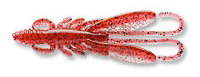 ECOGEAR Kasago Shokunin Bug Ants 2 111 Clear GLT / Red Small Black + Red GLT Back