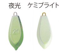 FUJIWARA Color Sinker Hexagon No.25 Night Hikari