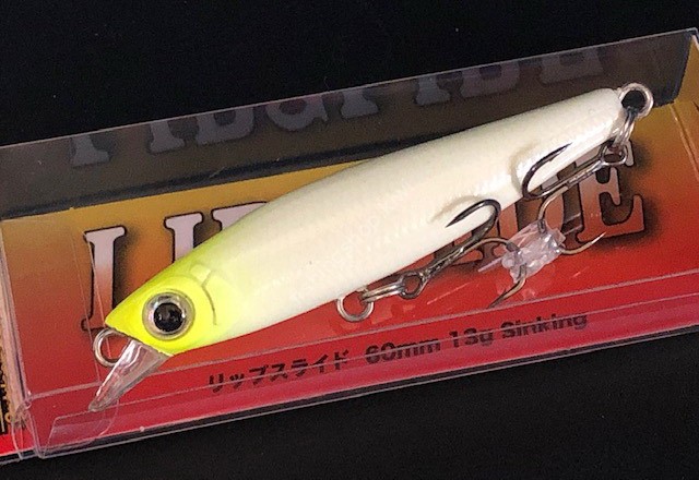 SKAGIT DESIGNS Lip Slide 60mm 13g #Chart Head Glow Body