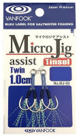 VANFOOK MJ03 MICRO JIG ASSIST TWIN / 1.0cm TINSEL 1 SILVER