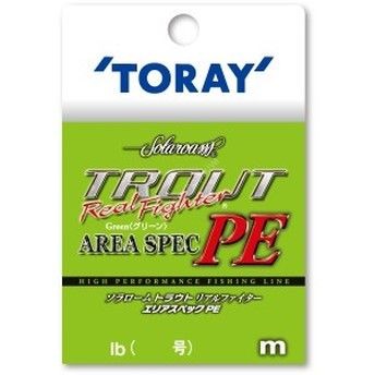 TORAY Solaroam Trout Real Fighter Area Spec PE [Light Green] 75m #0.3 (4lb)