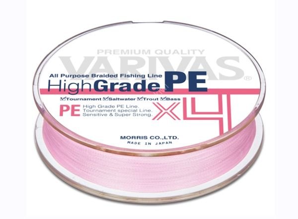 VARIVAS High Grade PE x4 [Milky Pink] 100m #0.8 (15lb) Fishing lines buy at