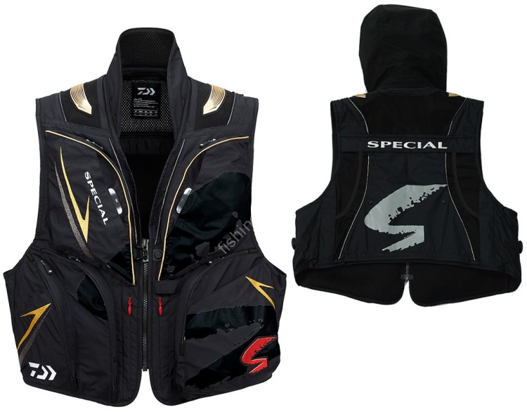 DAIWA DV-1023 Special Barrier Tech Short Vest Master Black M