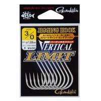 GAMAKATSU Jigging Hook Vertical Limit Single Normal [Silver] #3/0 (8pcs)