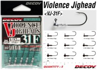 DECOY VJ-31F Violence Jighead #1/0-0.9g