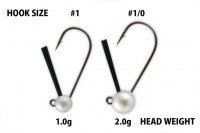 DEPS Pendulum Jig Head 1g #1 (4pcs)