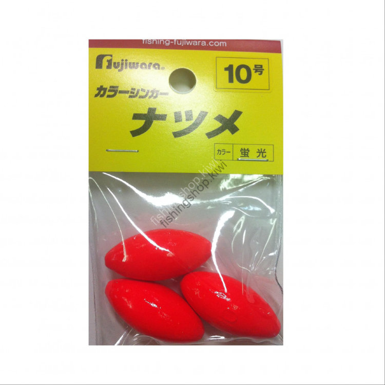 Fujiwara Colour Sinker Jujube No.10 Fluorescent Red