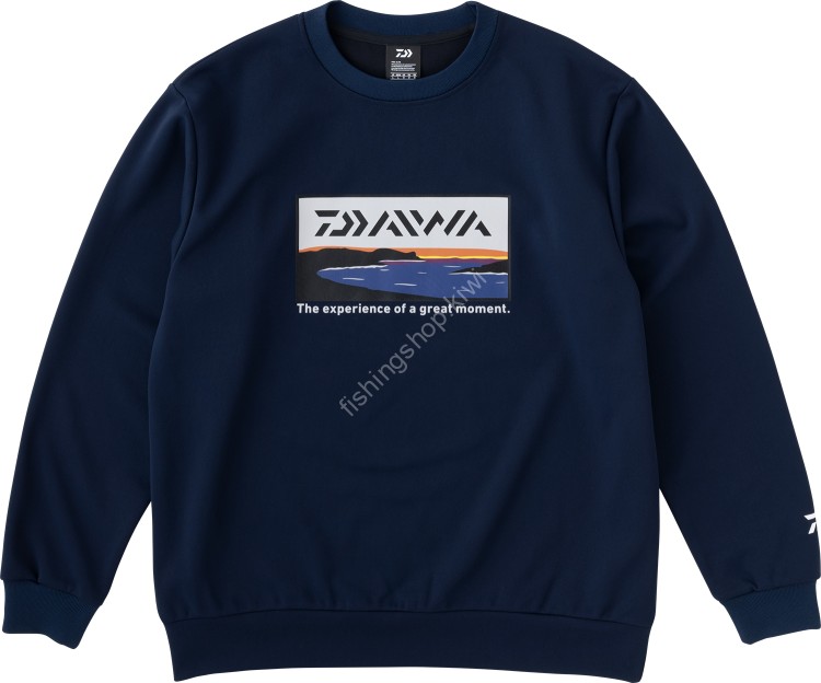 DAIWA DE-8723 Tough Sweat Pullover (Navy) L