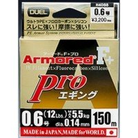 DUEL Armored F+ Pro Eging [Yellow&Orange&Light Pink] 150m #0.6 (12lb)
