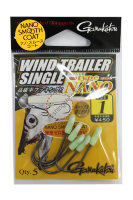 GAMAKATSU Wind Trailer Single Type Nano [Nano Smooth Coat] #1 (5pcs)