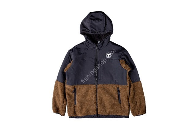 JACKALL Fleece Hoodie Jacket XXL #Brown