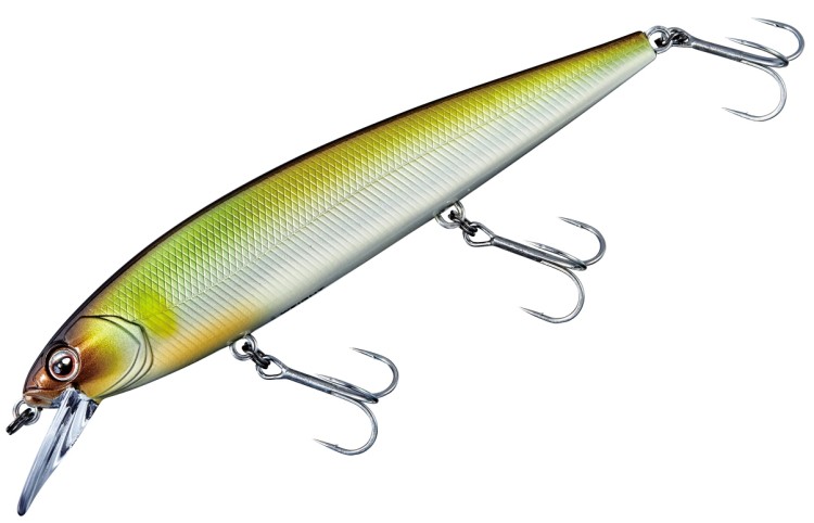 GAMAKATSU Luxxe 80-611 Avenge Minnow 110F #07 Dead Ayu