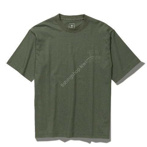 TIEMCO Foxfire Yamame One-Point Logo Tee S/S (Dark Gray) M