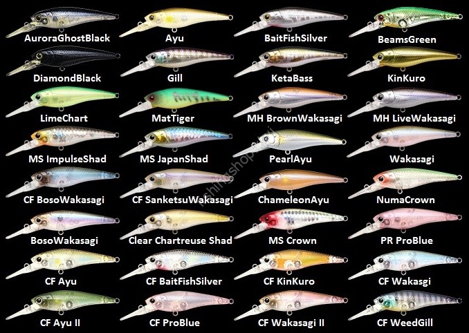 LUCKY CRAFT Bevy Shad 60SP #Beams Green