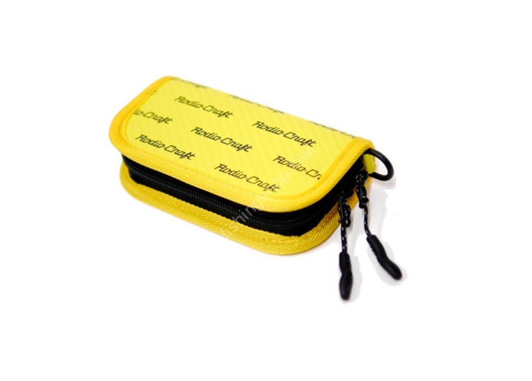 RODIO CRAFT Carbon Wallet Mini Long #02 Yellow/Rodio-Craft Black Logo