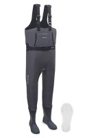 PAZDESIGN PCW-011 CR Chest High Boot Wader [Felt Spike Soles] (Charcoal) XL