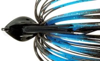 DEPS Flat Back Jig 1/4oz Silicone Skirt #52 Blue Black