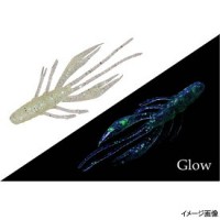 JACKALL Waver Shrimp 2.8 Salt RF Glow Crush Clear