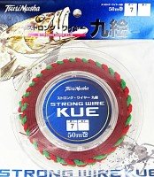 TSURI MUSHA Strong Wire Kue [Red] 50m #34