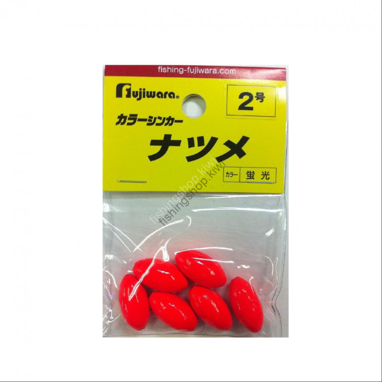 Fujiwara Colour Sinker Jujube No.2 Fluorescent Red