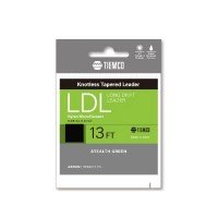 TIEMCO Long-Drift Leader 6X [Stealth Green] 13ft