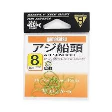 GAMAKATSU Aji Sendou [Green] #8 (16pcs)