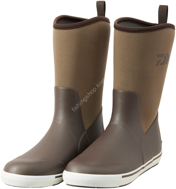 DAIWA FB-3450-T Daiwa Tight Fit Fishing Long Boots (Dark Brown) S