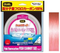DUEL H4451- Pink Fluorocarbon "Fish Cannot See" [Stealth Pink] 50m #4 (16lbs)