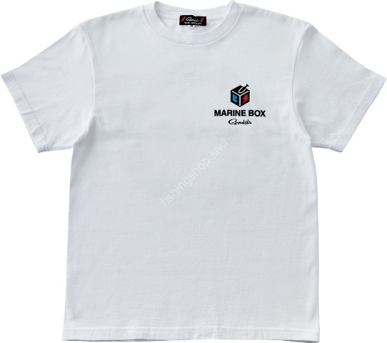 GAMAKATSU GM3744 T-Shirt Marine Box (White) M Wear buy at Fishingshop.kiwi