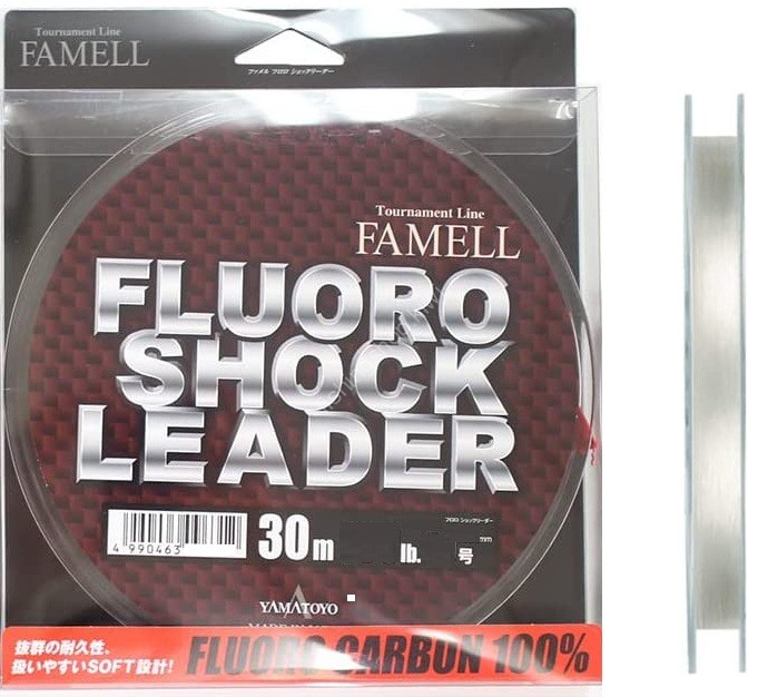 YAMATOYO Fluoro Shock Leader (Large Spool) [Transparent] 30m #8 (30lb)