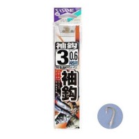 SASAME AA401 Sode Hook #3 (Gold) with Line #0.6