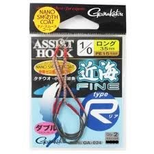 GAMAKATSU Assist Hook Kinkai Type R Long #1/0