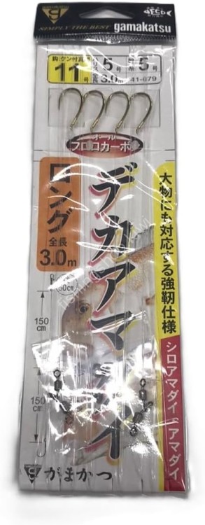 GAMAKATSU 41079 Large Amadai Rig Long 3.0m 11-5