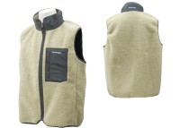 PAZDESIGN SJK-021 Boa Fleece Vest (Beige/Charcoal) XL