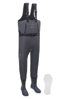 PAZDESIGN PCW-011 CR Chest High Boot Wader [Felt Spike Soles] (Charcoal) 3L