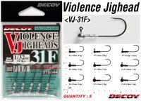 DECOY VJ-31F Violence Jighead #1/0-1.4g