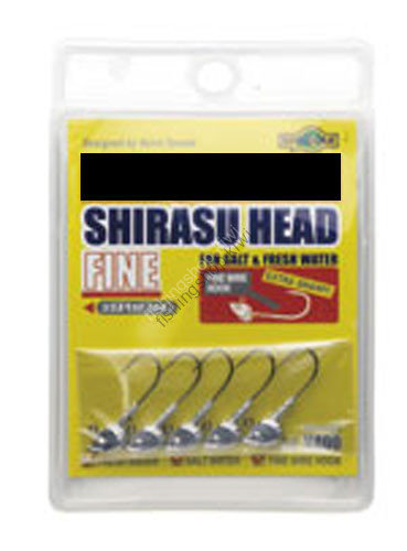 ECOGEAR Shirasu Head Fine 0.9g #6F (5pcs)