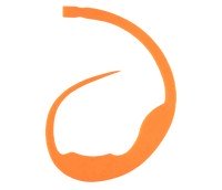 START Silicone Necktie Magic Curly Jr. #10 Fluorescent Orange