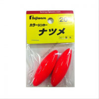 Fujiwara Colour Sinker Jujube No.20 Fluorescent Red