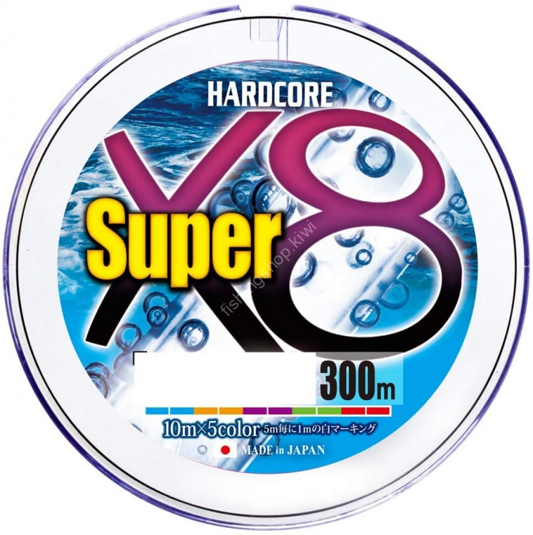 DUEL Hardcore Super x8 (10m x 5color) 300m #2.0 (35lb)