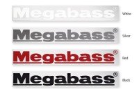 MEGABASS Cutting Sticker 10cm #Silver