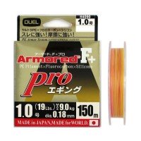 DUEL Armored F+ Pro Eging [Yellow&Orange&Light Pink] 150m #1 (19lb)