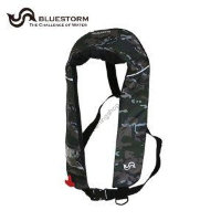Bluestorm Automatic inflatable life jacket (suspender type) BSJ-2520RS green duck (2017)