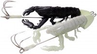 MEGABASS Taco-Le Soft 28g #Glow White / Black Gold