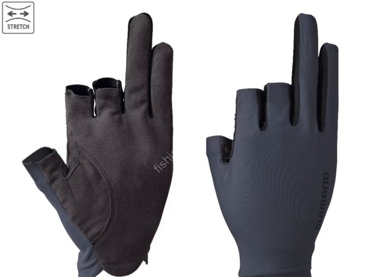 SHIMANO GL-006V Sensitive Gloves 3 (Pure Charcoal) L