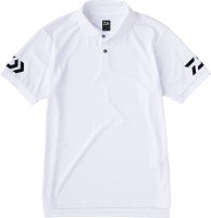 DAIWA DE-7925 Short Sleeve Polo Shirt [White x Black] S