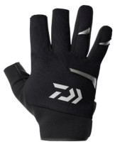 DAIWA DG-8424W Cold Protection Light Grip Gloves 3 Long Cut (Black) M