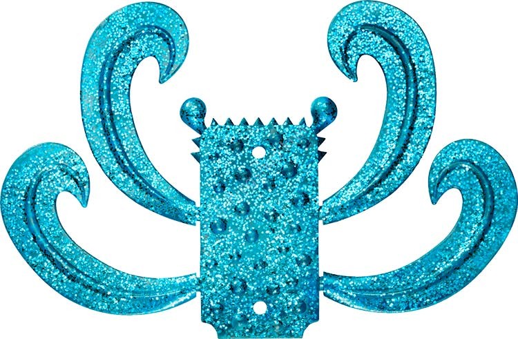 DAIWA Kaiteki Tako no Daki Gani Curly #Blue Lame