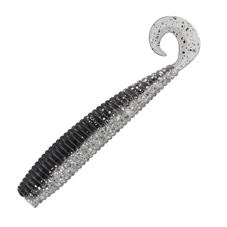 VALLEYHILL Bay Drive Dirt Curly 4'' #H03 Katakuchi Silver