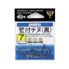 GAMAKATSU Chinu Ring Eye [NS Black] #7 (9pcs)